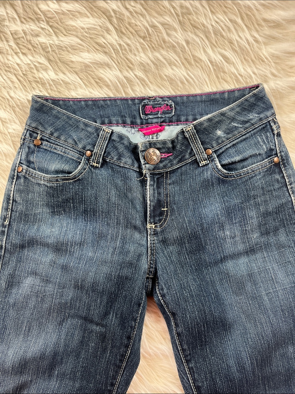Wrangler 5/8 Western Jeans 30x34 Bootcut Dark Wash - Picture 2 of 6